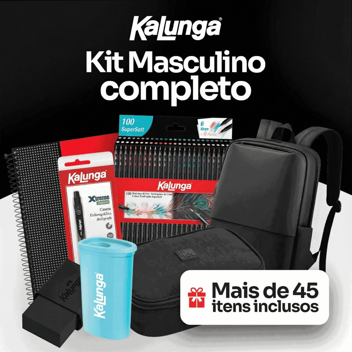 Kit Escolar Masculino Completo